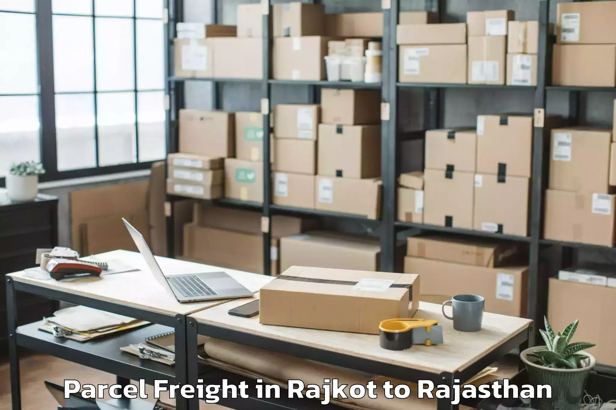 Book Rajkot to Kishangarh Bas Parcel Freight